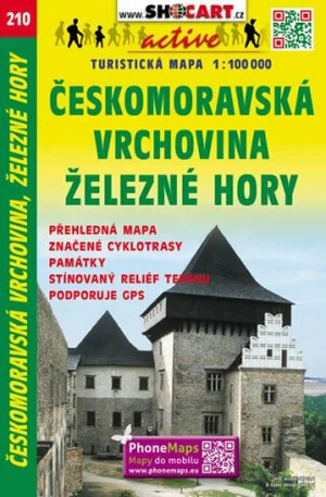 Českomoravská vrchovina, Železné hory 1:100 000