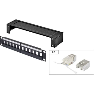 Renkforce KS10 12 portů sieťový Patchbox CAT 6A 1 U