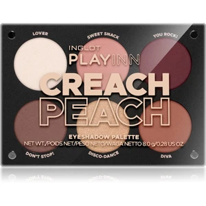 Inglot PlayInn paletka očných tieňov odtieň Creach Peach