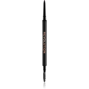 Makeup Revolution Precise Brow Pencil precízna ceruzka na obočie s kefkou odtieň Dark Brown 0.05 g