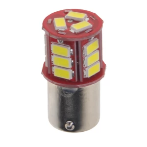 STUALARM Autožárovka 12-24V BAU15s 18LED-5730SMD bílá 17mm