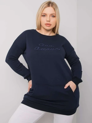 Dark blue kangaroo sweatshirts in larger sizes