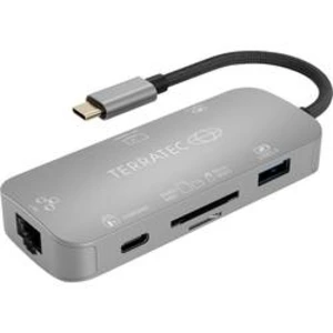 USB-C™ (USB 3.1) Multiport hub Terratec CONNECT C8, šedá