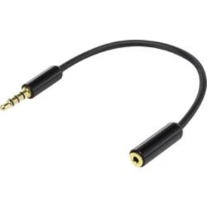 Jack audio adaptér SpeaKa Professional SP-7870156, černá