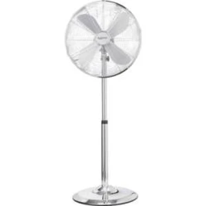 Stojanový ventilátor Sygonix 50 W, (š x v) 44.5 cm x 120 cm, stříbrná