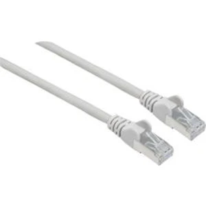 Síťový kabel RJ45 Intellinet 740807, CAT 6A, S/FTP, 2.00 m, šedá