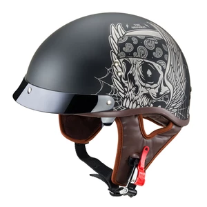 Moto přilba W-TEC Black Heart Longroad  Wings Skull  L (59-60)