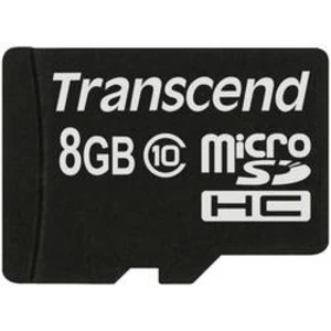 Paměťová karta microSDHC, 8 GB, Transcend Premium, Class 10