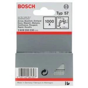 Sponky do sponkovačky z plochého drátu, typ 57 - 10,6 x 1,25 x 8 mm 1000 ks Bosch Accessories 2609200230