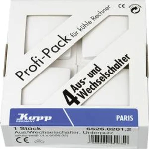 Kopp vestavný přepínač Paris bílá 652602012