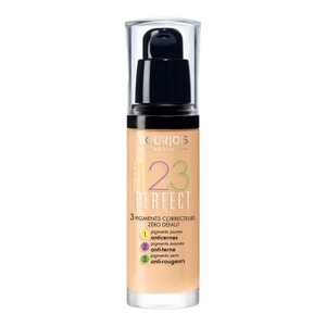 BOURJOIS Paris 123 Perfect 30 ml make-up 54 Beige na veľmi suchú pleť; na unavenú pleť; na dehydratovanu pleť; na rozjasnenie pleti