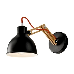 Čierna nástenná lampa Lamkur Marcello