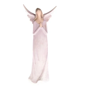 Fialová dekoratívna soška Dakls Praying Angel, výška 14,5 cm