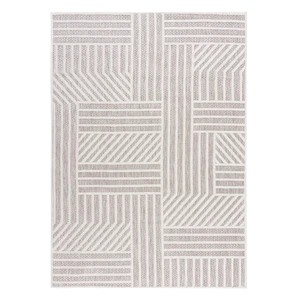 Béžový vonkajší koberec Flair Rugs Blocks, 80 x 150 cm