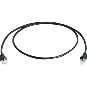 Telegärtner L00000A0235 RJ45 sieťové káble, prepojovacie káble CAT 6A S/FTP 25.00 cm čierna samozhášavý, bez halogénov 1