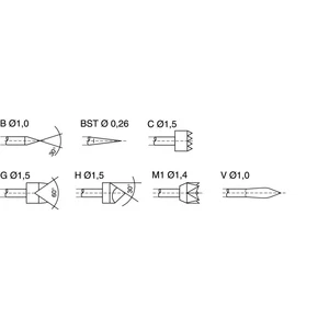 PTR 1025/E-G-1.5N-AU 1.5 presný testovací hrot