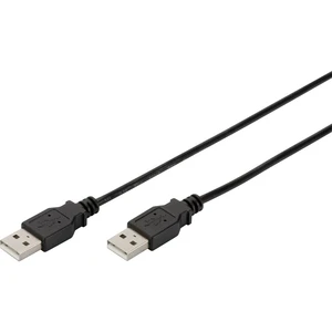 Digitus #####USB-Kabel USB 2.0 #####USB-A Stecker, #####USB-A Stecker 3.00 m čierna