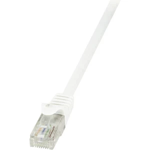 LogiLink CP2051U RJ45 sieťové káble, prepojovacie káble CAT 6 U/UTP 2.00 m biela s ochranou 1 ks