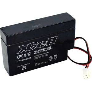 XCell XP0.812JST XCEXP0.812JST olovený akumulátor 12 V 0.8 Ah olovený so skleneným rúnom (š x v x h) 96 x 62 x 25 mm JST