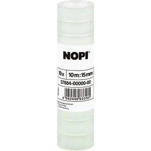 Nopi 57884-00000-00 57884-00000-00 lepiaca páska Nopi® priehľadná (d x š) 10 m x 15 mm 10 ks