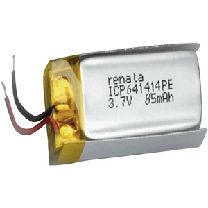 Renata ICP641414PE špeciálny akumulátor Prismatisch s káblom Li-Pol 3.7 V 85 mAh