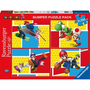 Ravensburger Puzzle Super Mario 4 x 100 dílků