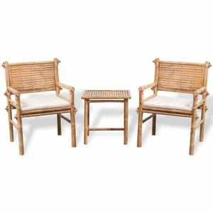 Záhradný bistro set 3ks bambusový