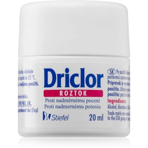 Driclor Solution antiperspirant roll-on proti nadmernému poteniu 20 ml