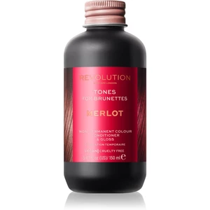 Revolution Haircare Tones For Brunettes tónovací balzam pre hnedé odtiene vlasov odtieň Merlot 150 ml