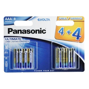 Baterie Panasonic Evolta AAA 8ks