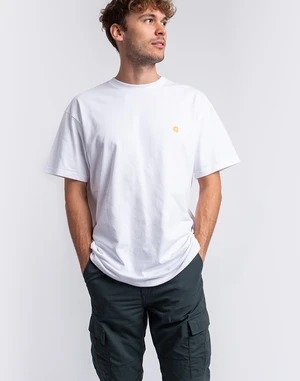 Carhartt WIP S/S Chase T-Shirt White / Gold XS