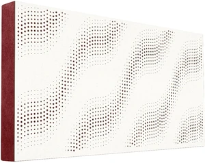 Mega Acoustic FiberPRO120 SineWave White/Dark Red Panneau de bois absorbant