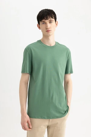 DEFACTO New Regular Fit Crew Neck Short Sleeve 100% Cotton Basic T-Shirt