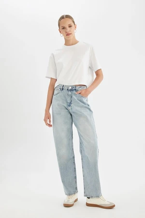 DEFACTO Baggy Fit High Waist Long Jeans