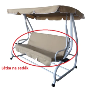 Látka pod sedák k hojdačke DE LUXE Béžová