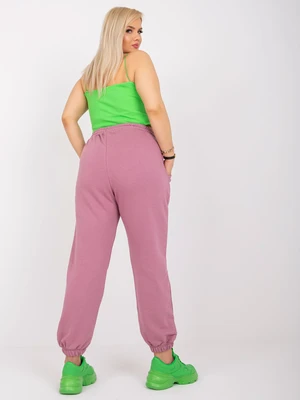 Dark pink sweatpants Ainhoa plus size