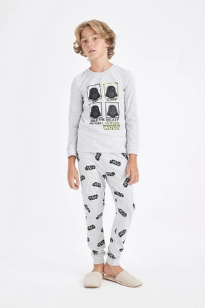 DEFACTO Oversized Star Wars Long Sleeve Top Long Bottom Pajama Set