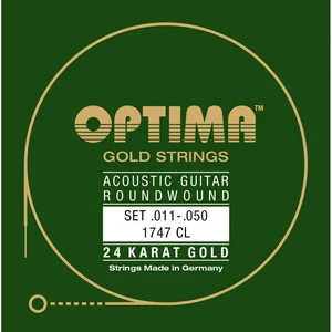 Optima 1747-CL 24K Gold Acoustics Corde Chitarra Acustica