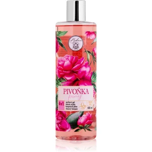 Bohemia Gifts & Cosmetics Flower Line Peony mycí gel na tělo a vlasy 400 ml