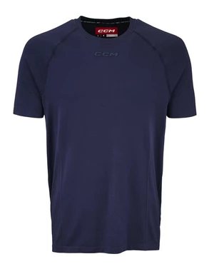 Pánské tričko CCM SS Premium Training Tee True Navy XL