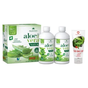 PHARMA ACTIV AloeVeraLife NATURA 2 x 1000 ml + CBD balzám 100 ml