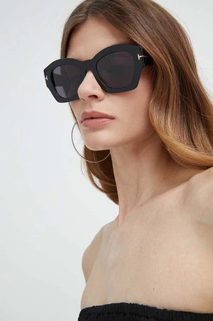 Slnečné okuliare Tom Ford dámske, čierna farba, FT1083_5201A