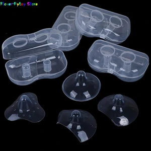 2pcs Silicone Nipple Protectors Feeding Mothers Nipple Protection Cover Breastfeeding Mother Milk Silicone Nipple