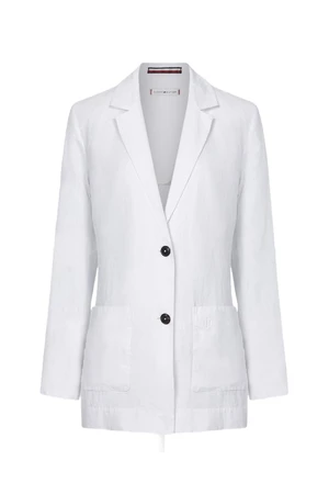 Tommy Hilfiger Blazer - LINEN RELAXED SB BLAZER white