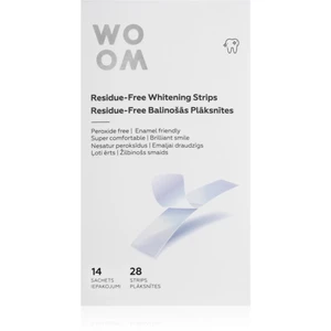 WOOM Residue-Free Whitening Strips bělicí zubní pásky 28 ks