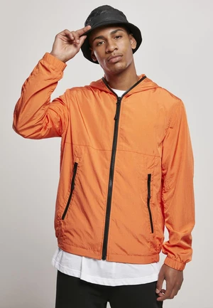 Full Zip Nylon Crepe Jacket Tangerine