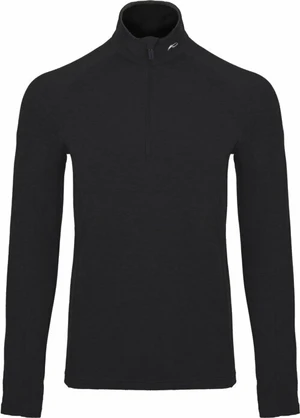 Kjus Mens Trace Midlayer Half Zip Black 48 Jersey Camiseta de esquí / Sudadera con capucha