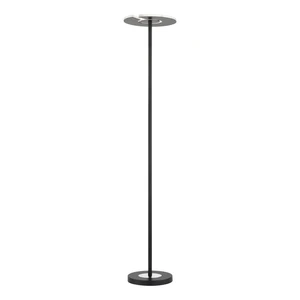 Czarna lampa stojąca LED ze ściemniaczem i szklanym kloszem (wysokość 180 cm) Dent – Fischer & Honsel