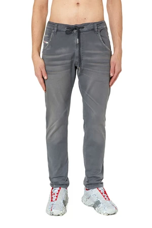 Diesel Rifle - KROOLEY-Y-NE L.32 Sweat jeans sivé