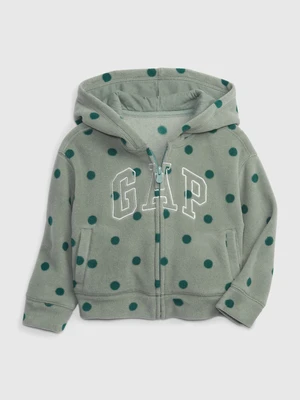 GAP Children's fleece sweatshirt polka dot logo - Girls